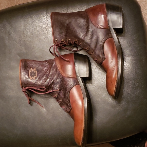 Vintage Men's Laredo Leather Roper Boots - Picture 5 of 6